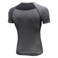 Treinamento de camisetas de fitness masculino de fitness Running Sportswear respirável Elasticidade de alta seca rápida Top de camiseta